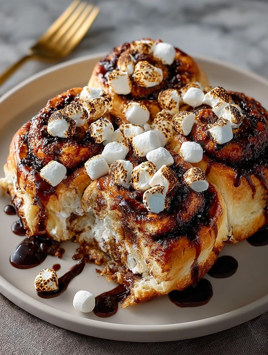 Gooey Smores Rolls Dessert