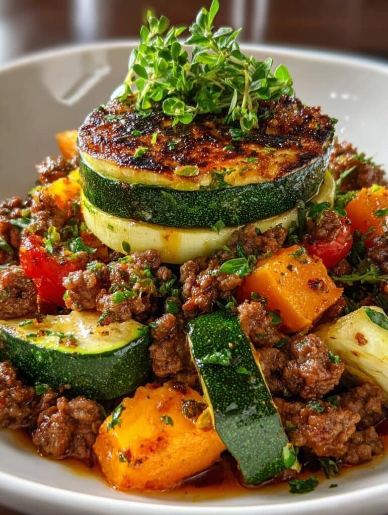 Ground Beef Zucchini Sweet