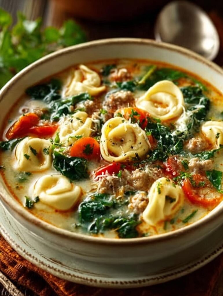 Hearty Tortellini Soup with