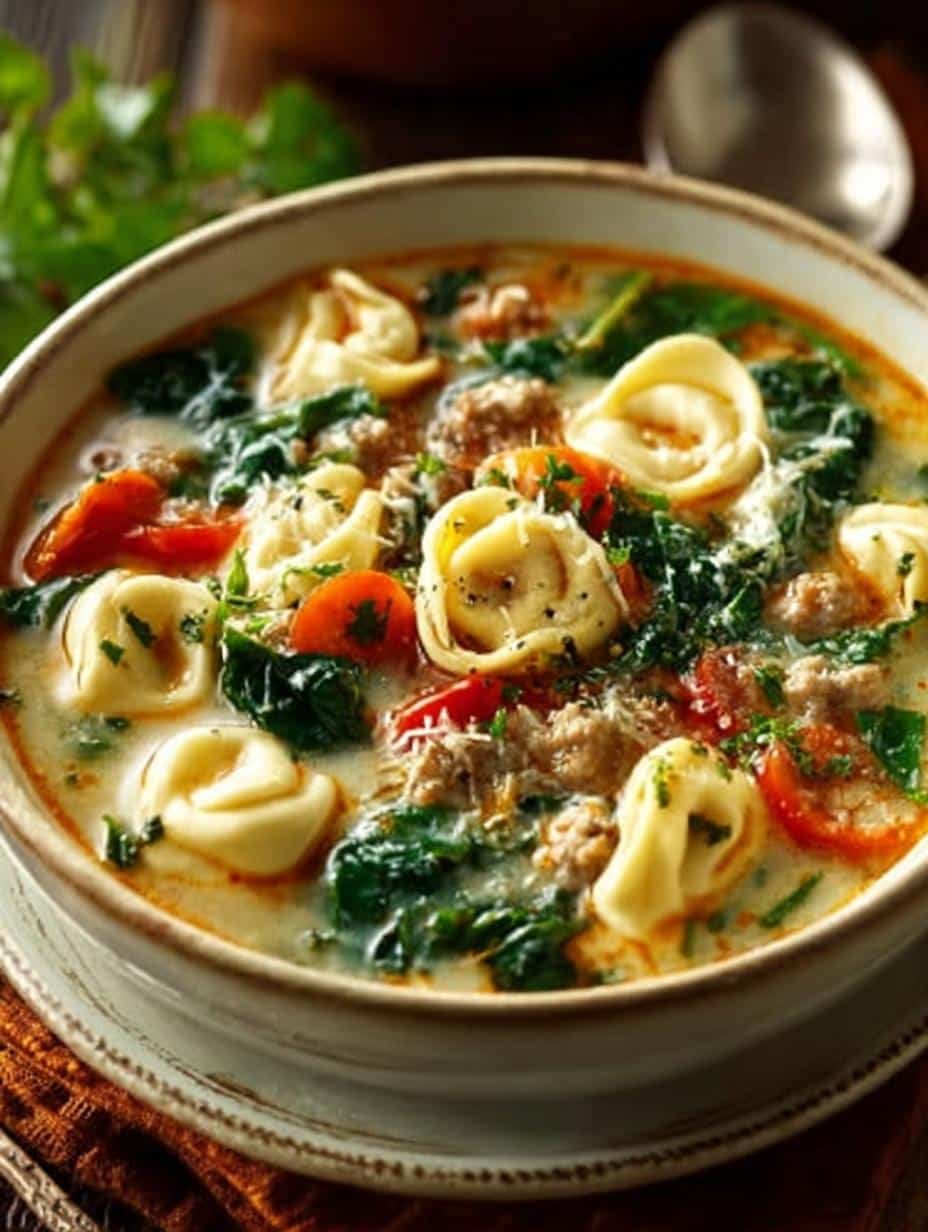 Hearty Tortellini Soup with