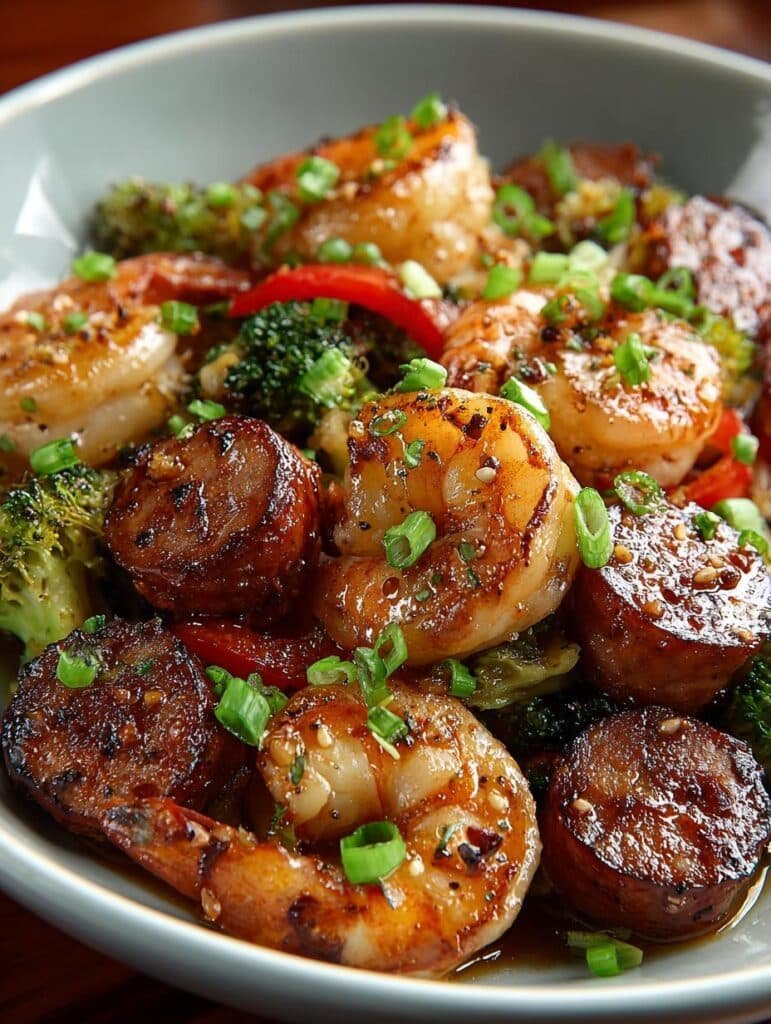 Honey Garlic Shrimp Sausage