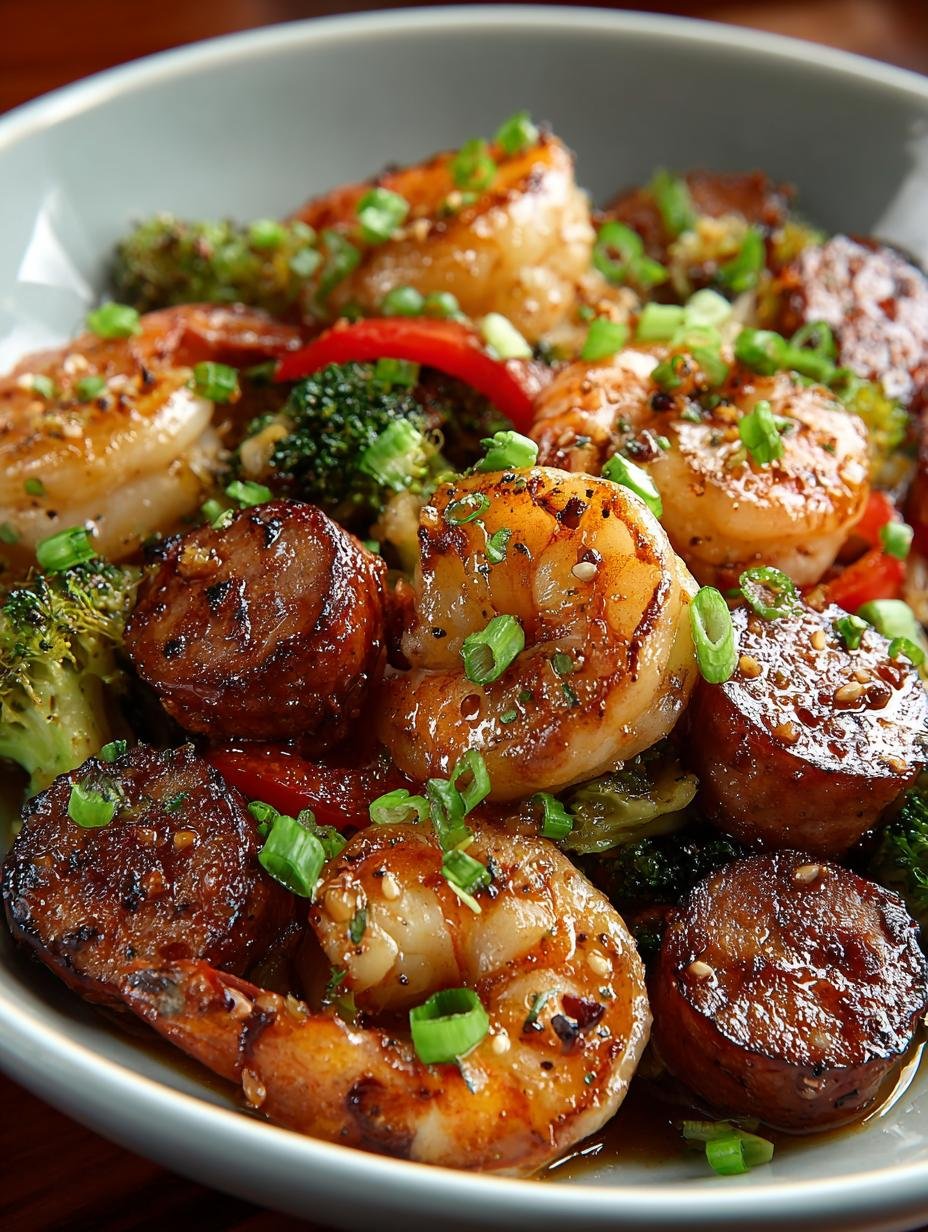 Honey Garlic Shrimp Sausage