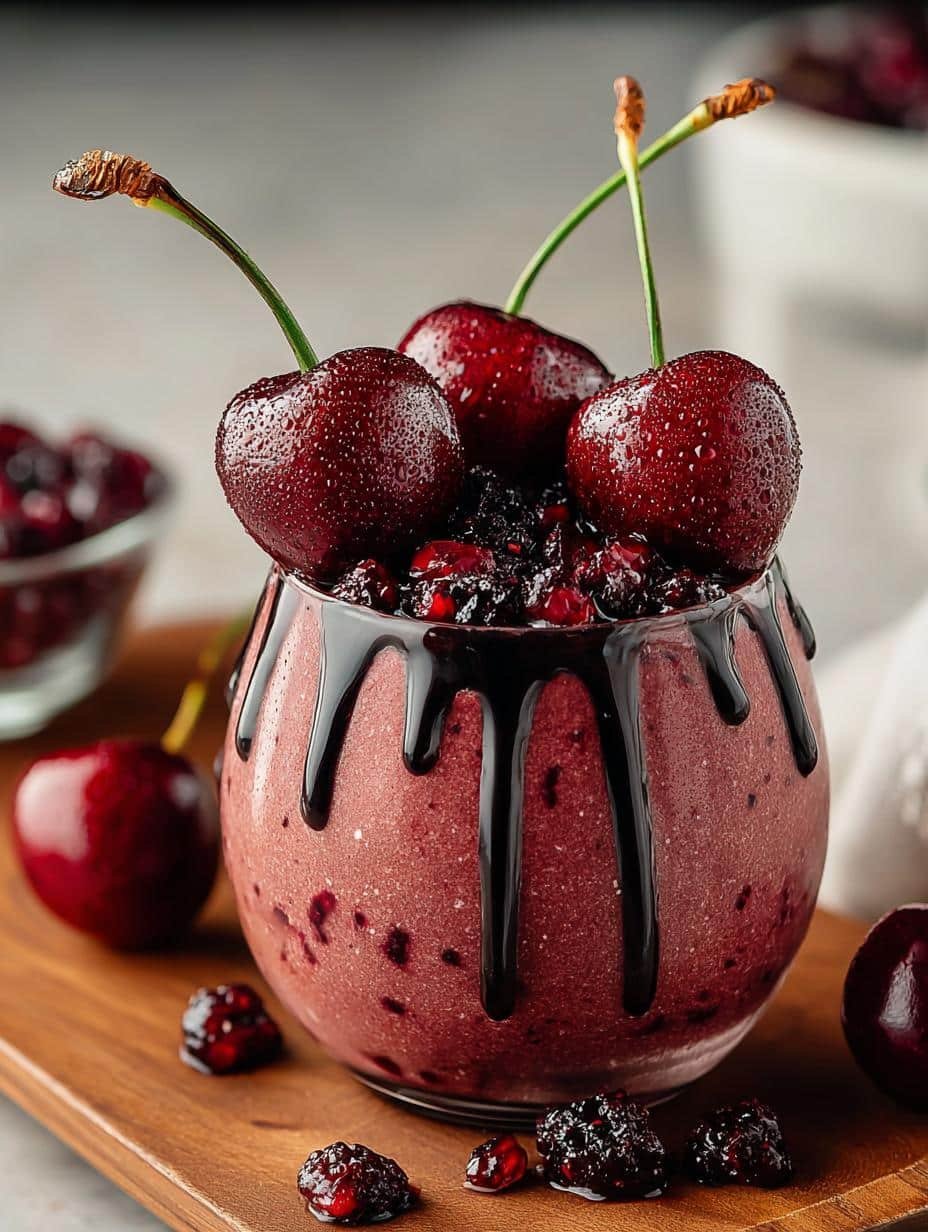 Indulge Chocolate Cherry Protein Shake: A Creamy Delight - Indulge Chocolate Cherry Protein - main visual representation