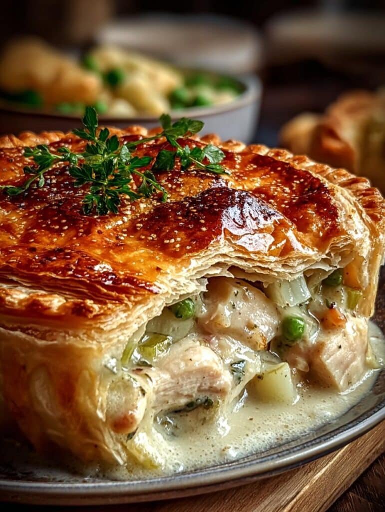 Irresistible Chicken Leek Pie