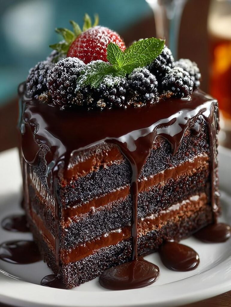 Luxurious Black Velvet Cake