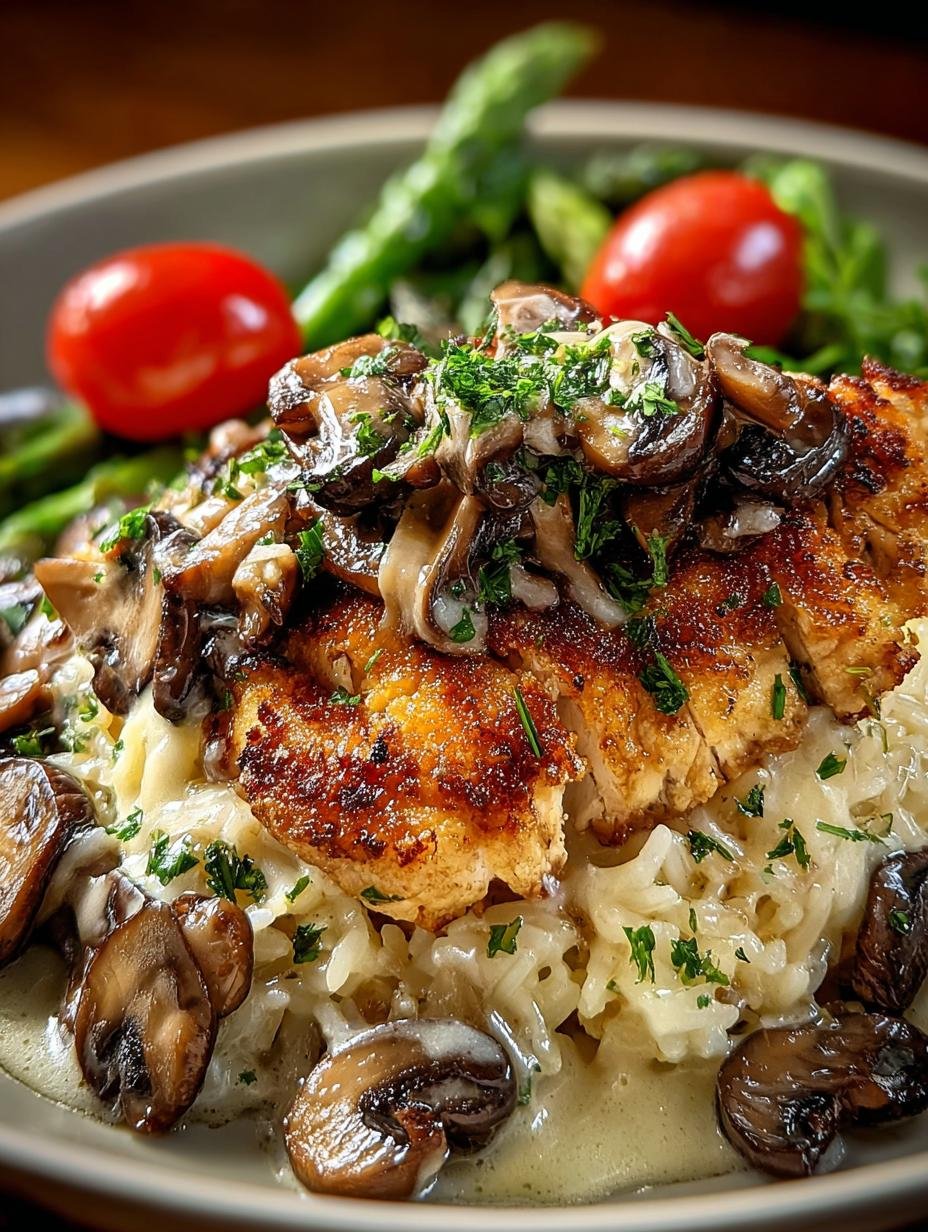 Mushroom Gruyere Chicken Rice: A Cozy Comfort Dish - Mushroom Gruyere Chicken Rice - main visual representation