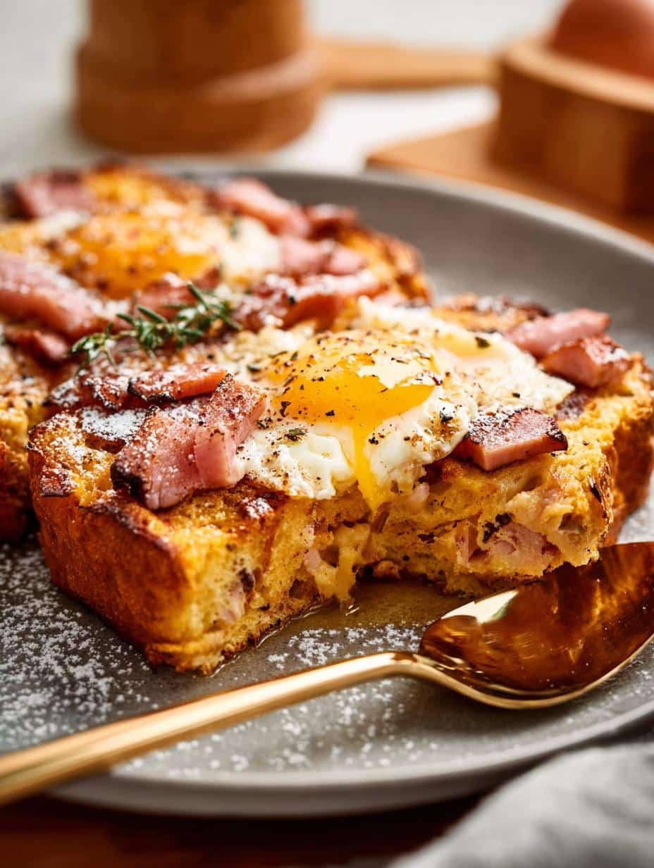 Delicious Overnight Ham Egg Breakfast Casserole Recipe - Overnight Ham Egg Breakfast - main visual representation