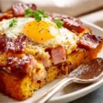 Overnight Ham Egg Breakfast