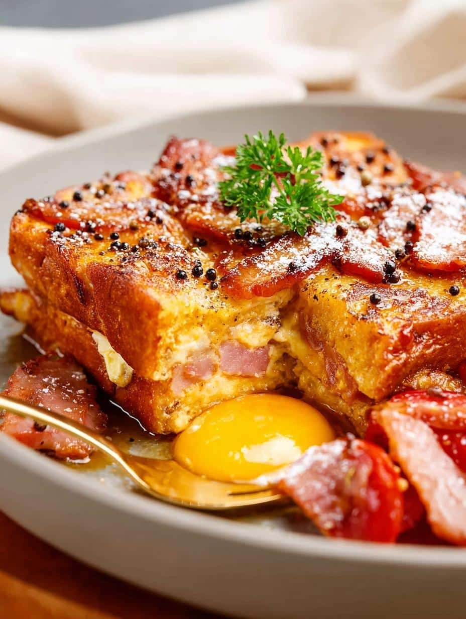 Delicious Overnight Ham Egg Breakfast Casserole Recipe - Overnight Ham Egg Breakfast - additional detail