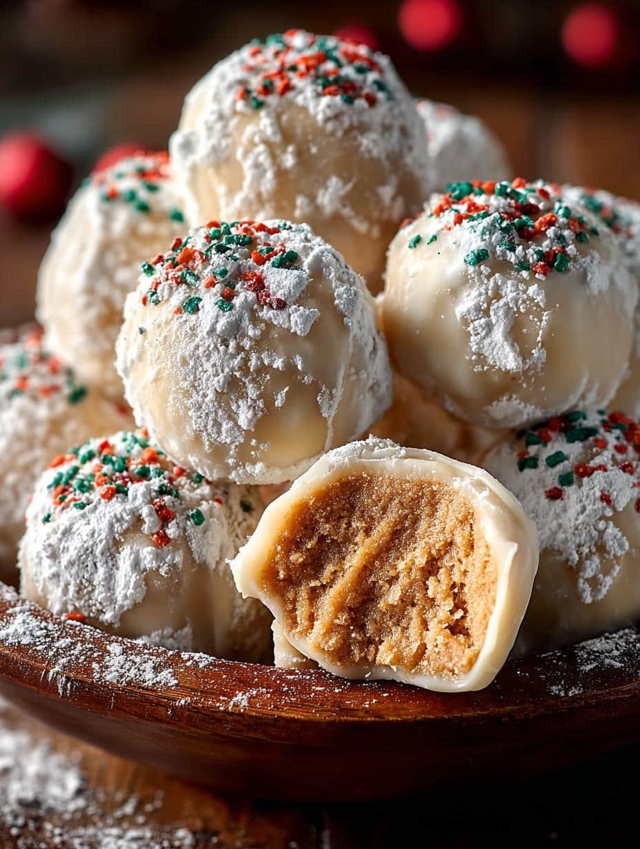 Peanut Butter Snowball Treats