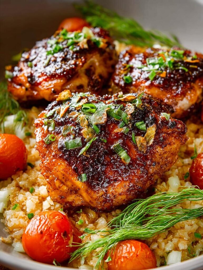 Roasted Cajun Chicken Thighs