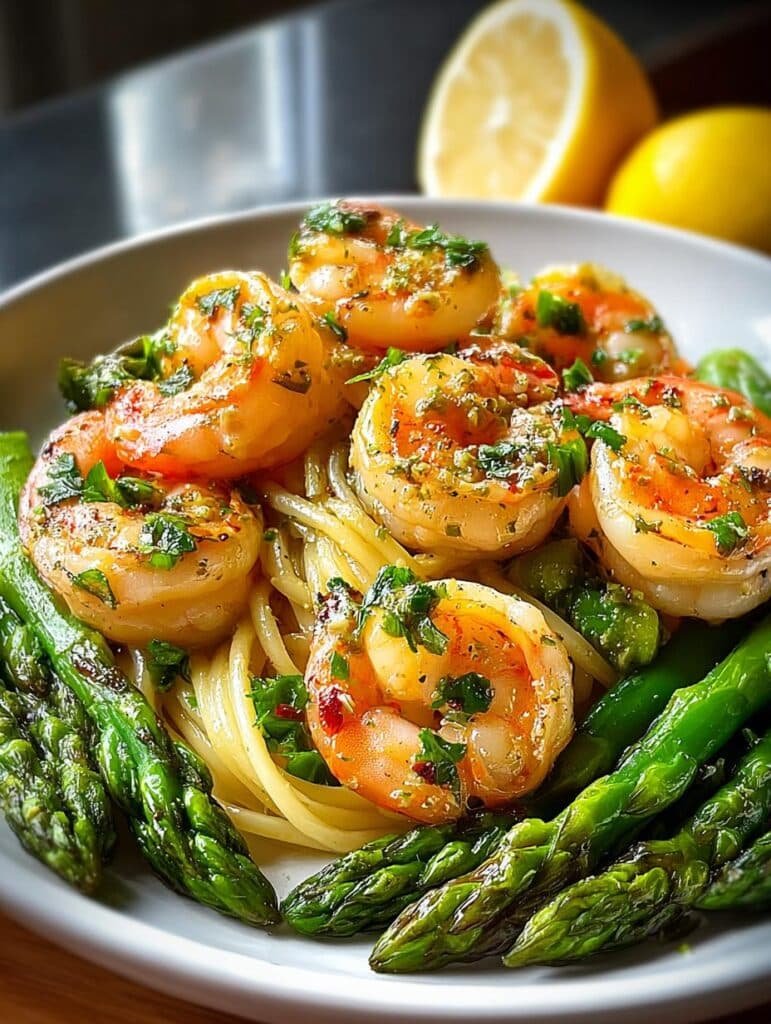 Zesty Shrimp Asparagus Lemon