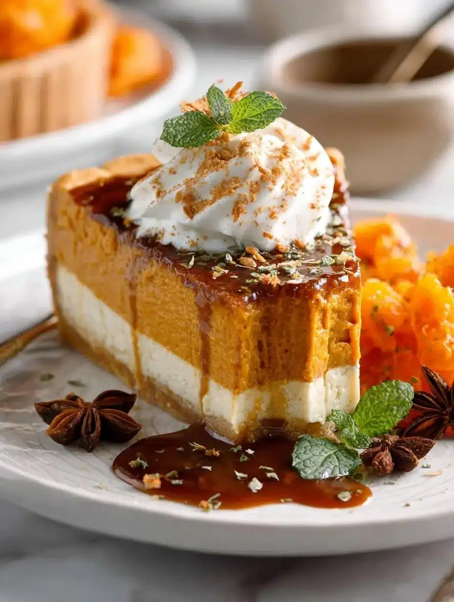 Orange Spice Coconut Pumpkin dessert with spices and coconut topping