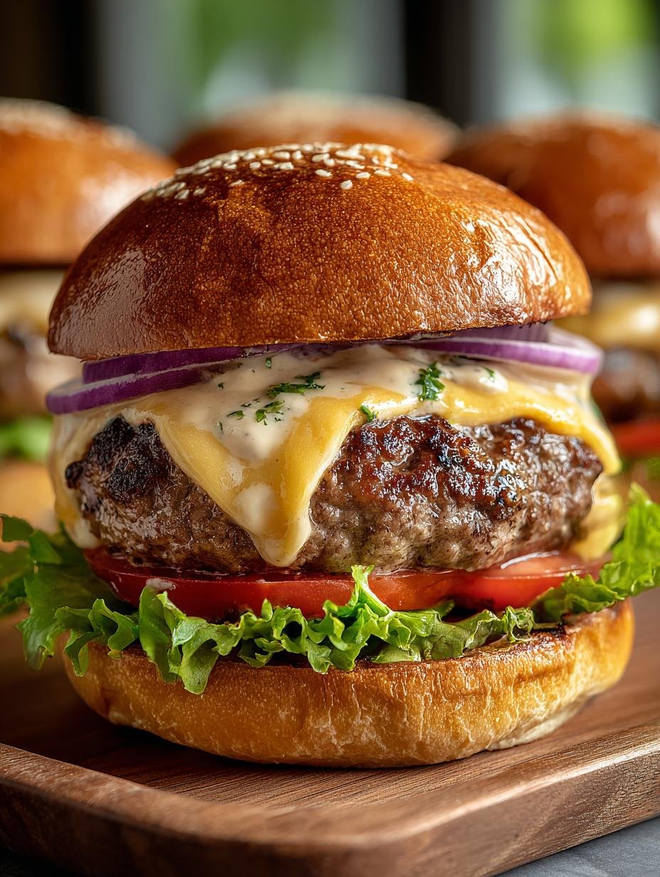 Air Fryer Hamburgers with Ricotta: 4 Delicious Steps - Air Fryer Hamburgers with - main visual representation