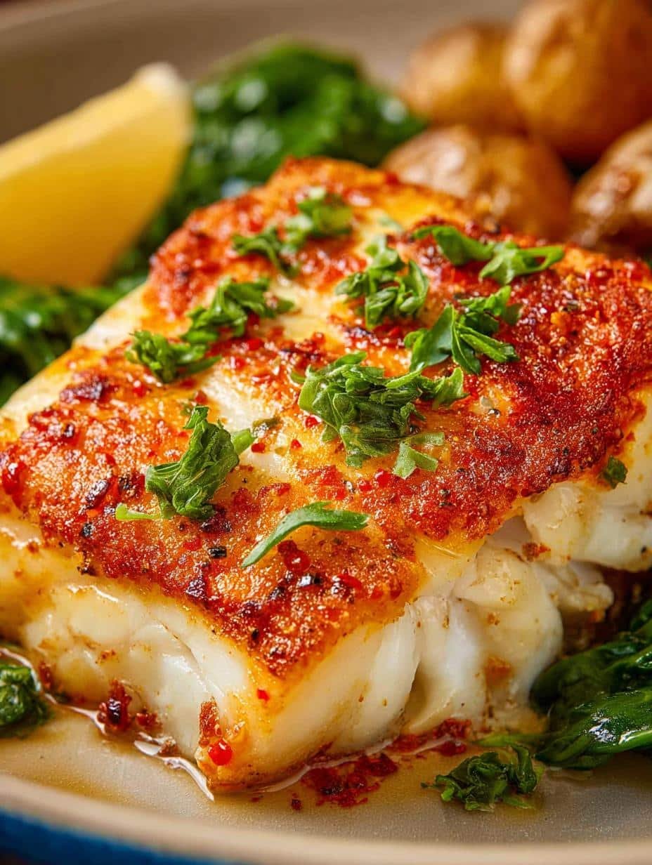 Delicious Baked Cod with Garlic Butter in 17 Minutes - Baked Cod - main visual representation