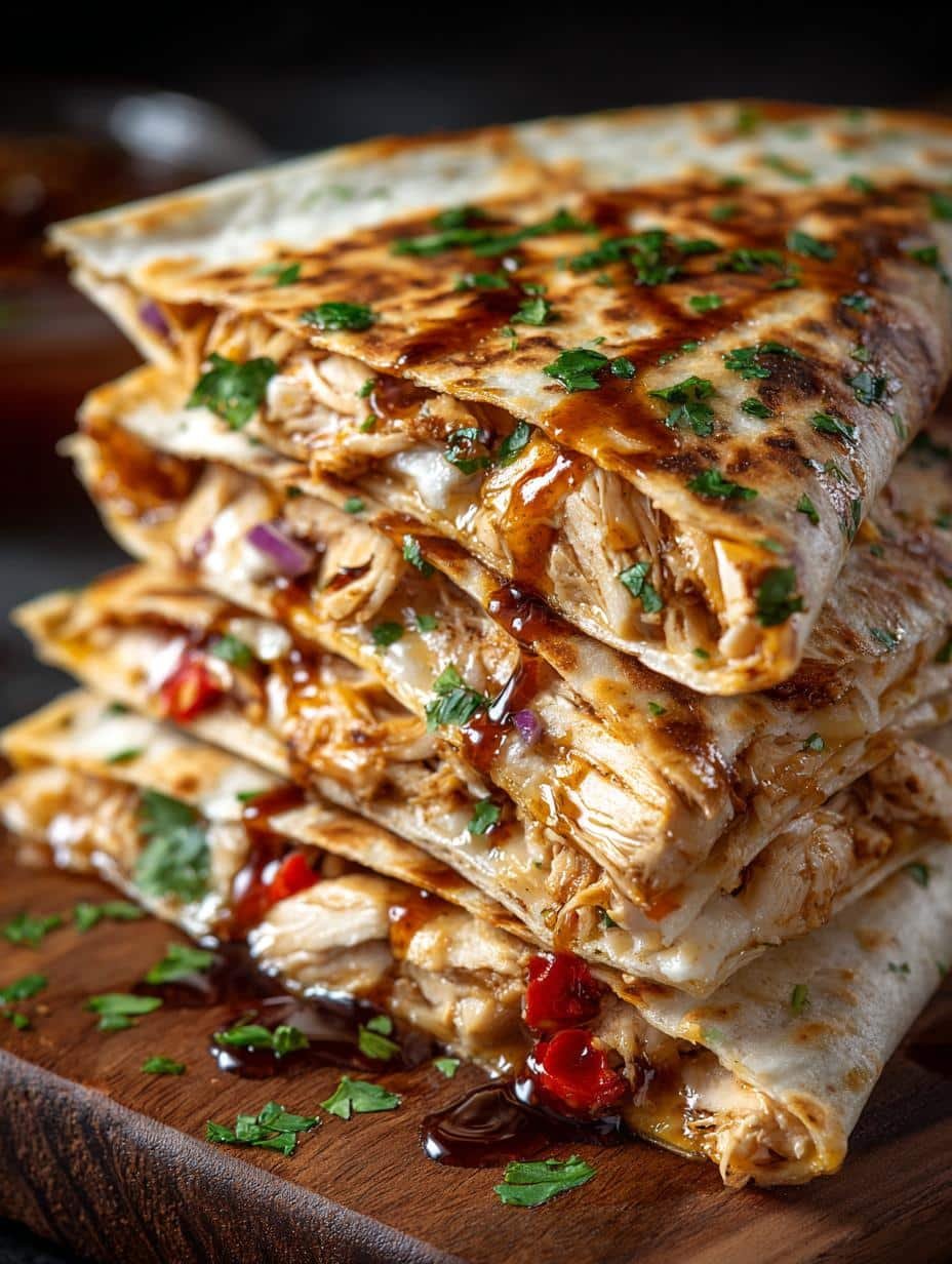 Delicious BBQ Chicken Quesadillas in 25 Minutes 2 Delicious BBQ Chicken Quesadillas in 25 Minutes - Bbq Chicken Quesadillas - main visual representation