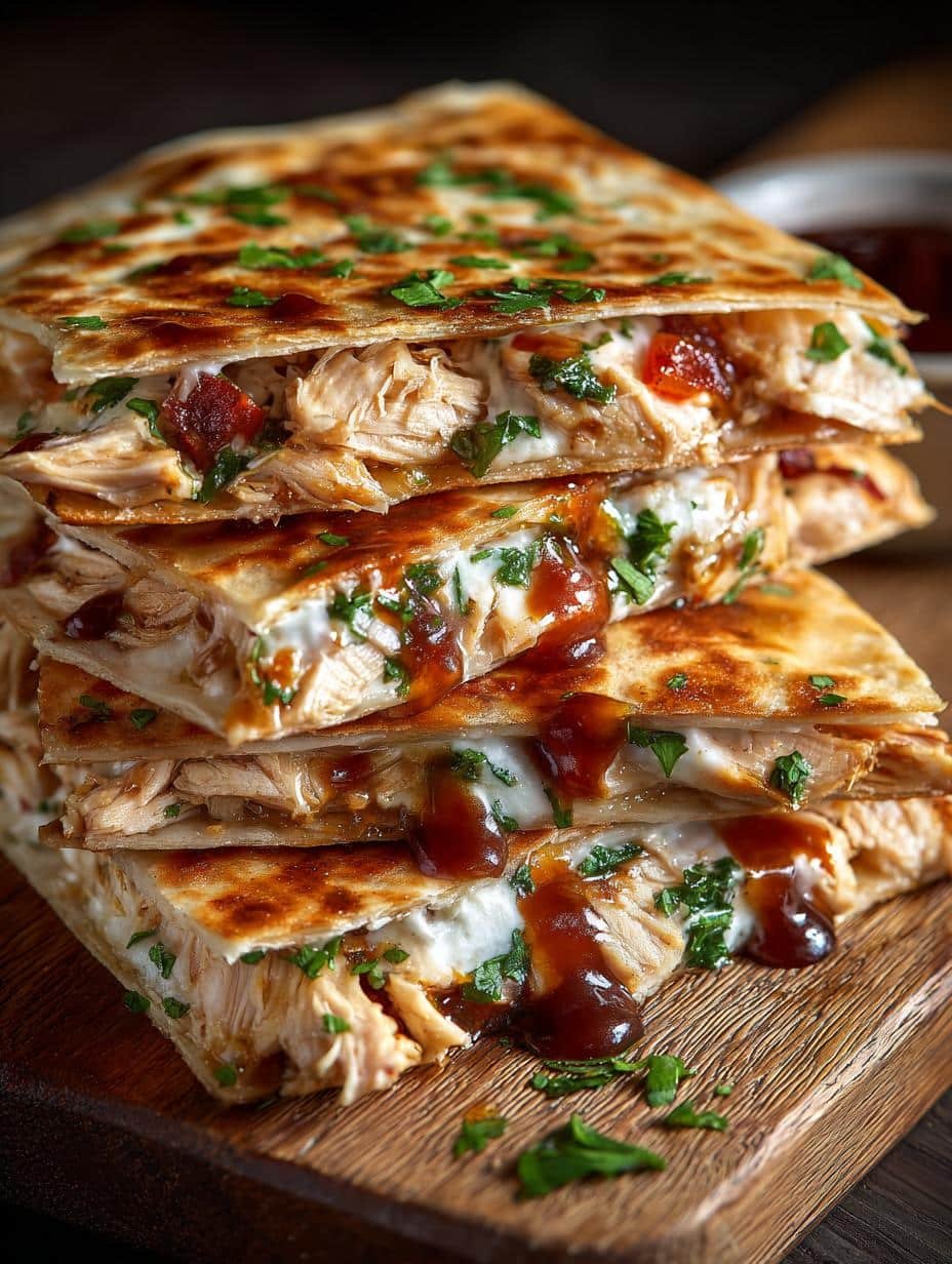 Delicious BBQ Chicken Quesadillas in 25 Minutes 3 Delicious BBQ Chicken Quesadillas in 25 Minutes - Bbq Chicken Quesadillas - additional detail