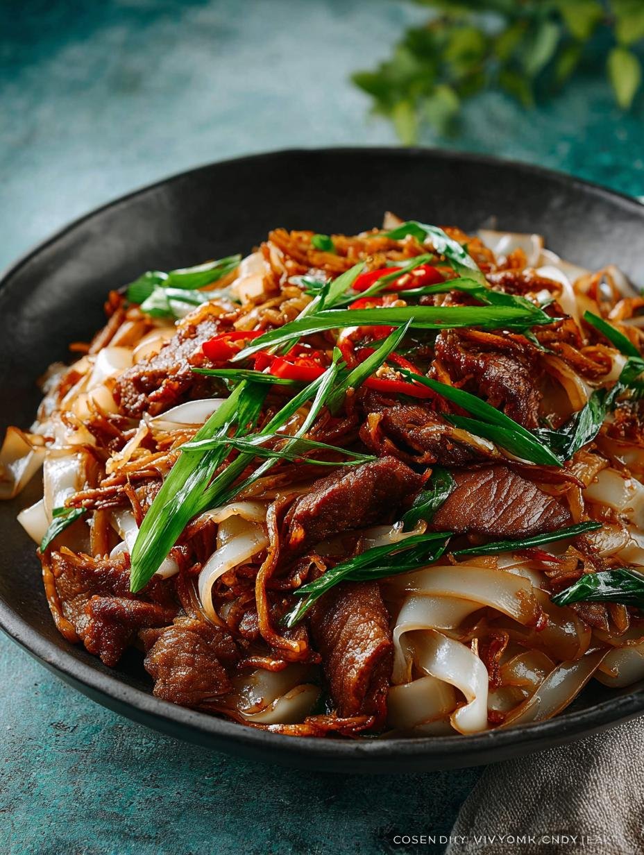 Delicious Beef Chow Fun Recipe You Can Make in 30 Minutes - Beef Chow Fun - main visual representation