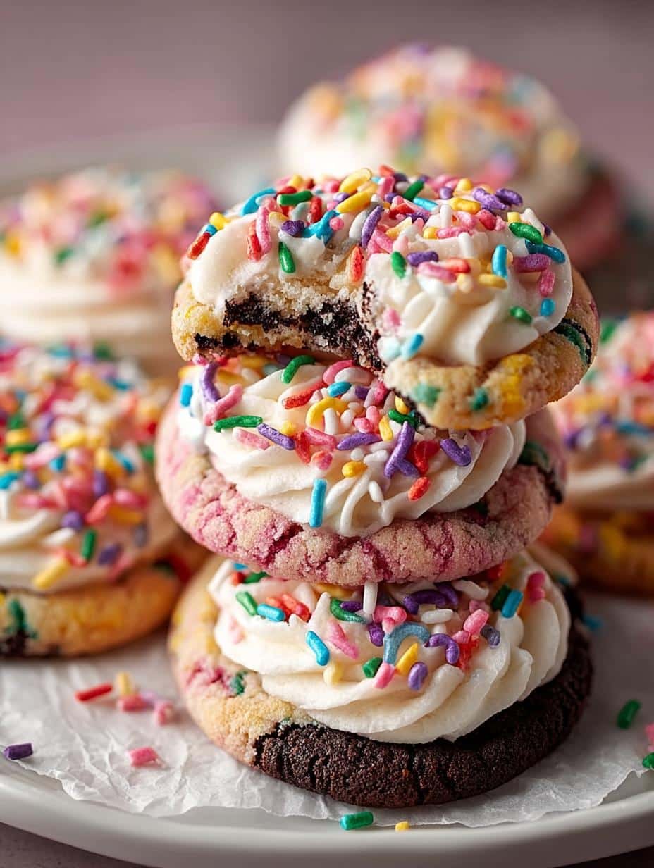 Birthday Cake Cookies Crumbl