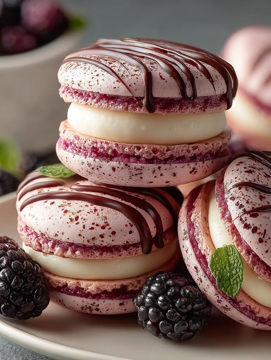 Blackberry Macarons Sweet Escape: 12 Perfect Bites - Blackberry Macarons Sweet Escape - main visual representation