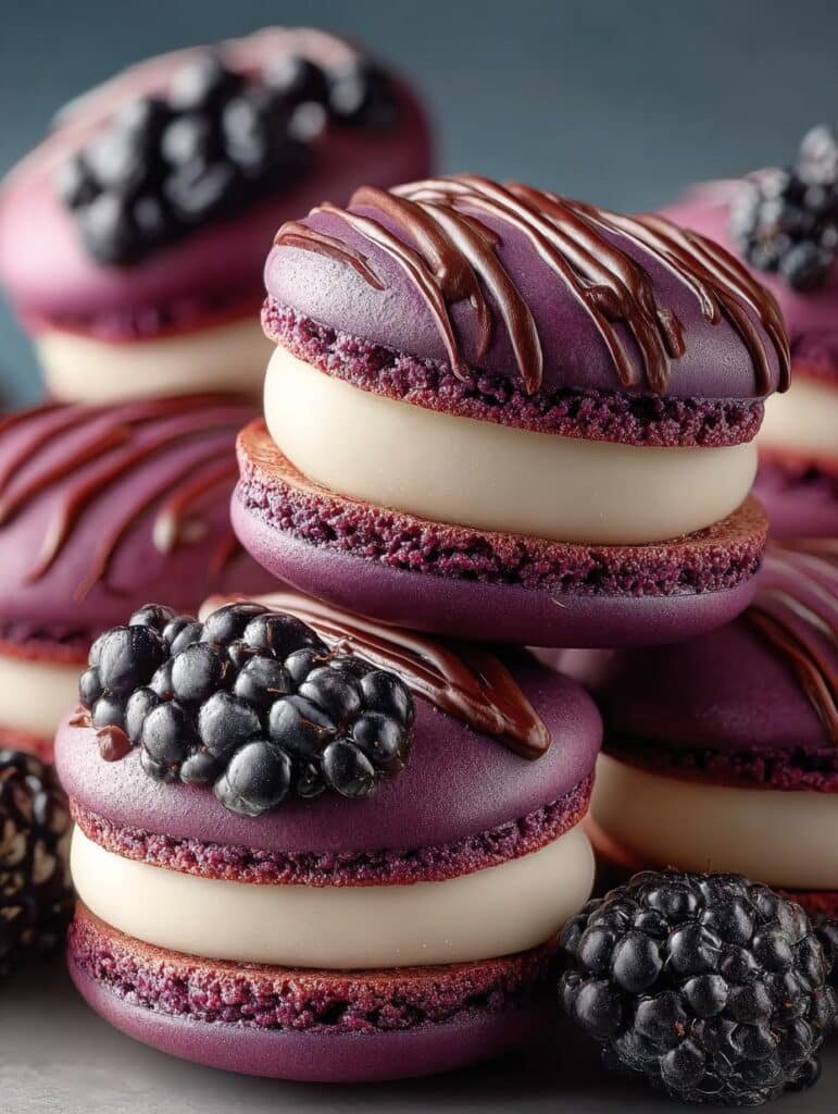 Blackberry Macarons Sweet Escape