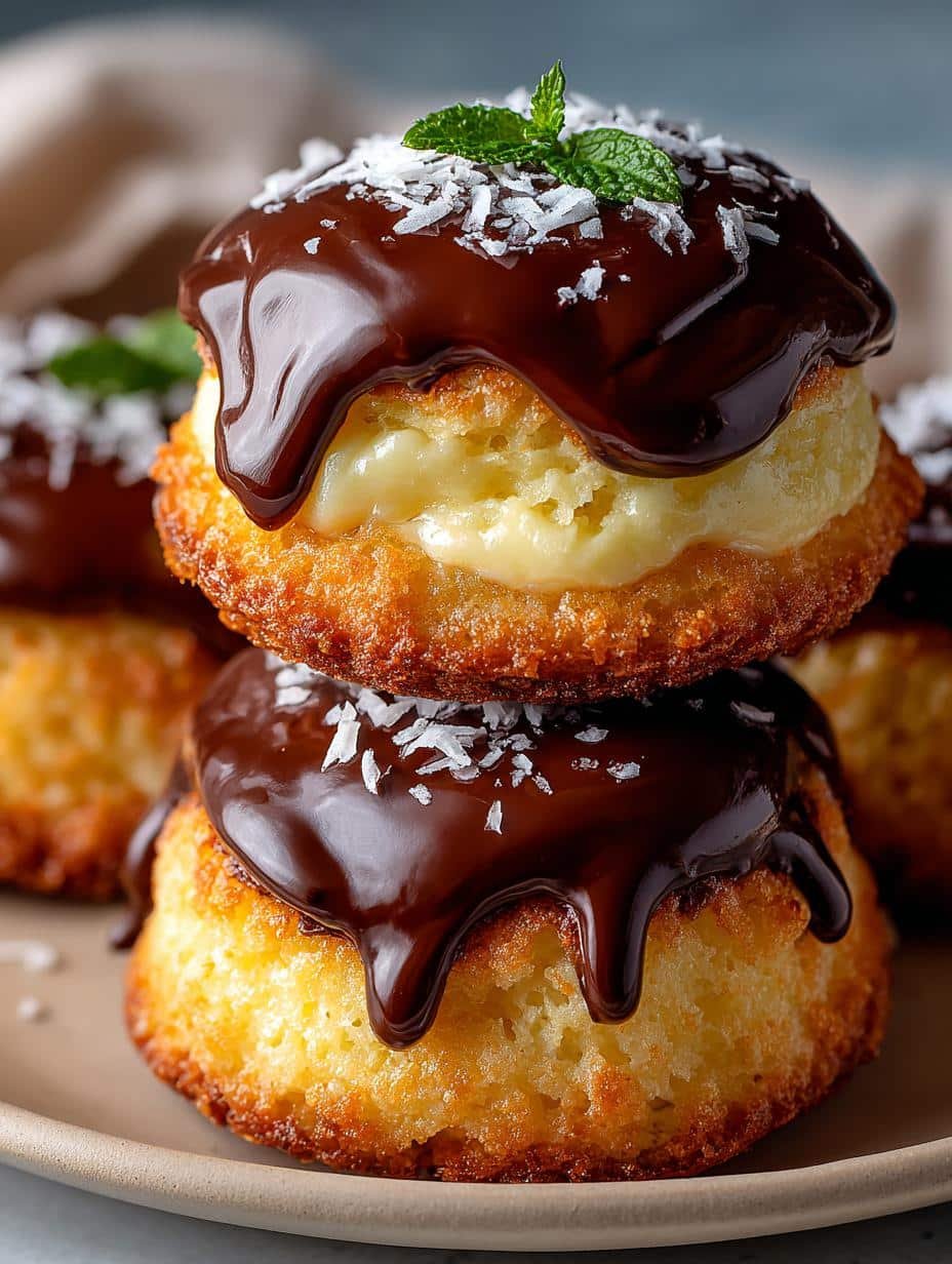 Boston Cream Cookie Bites