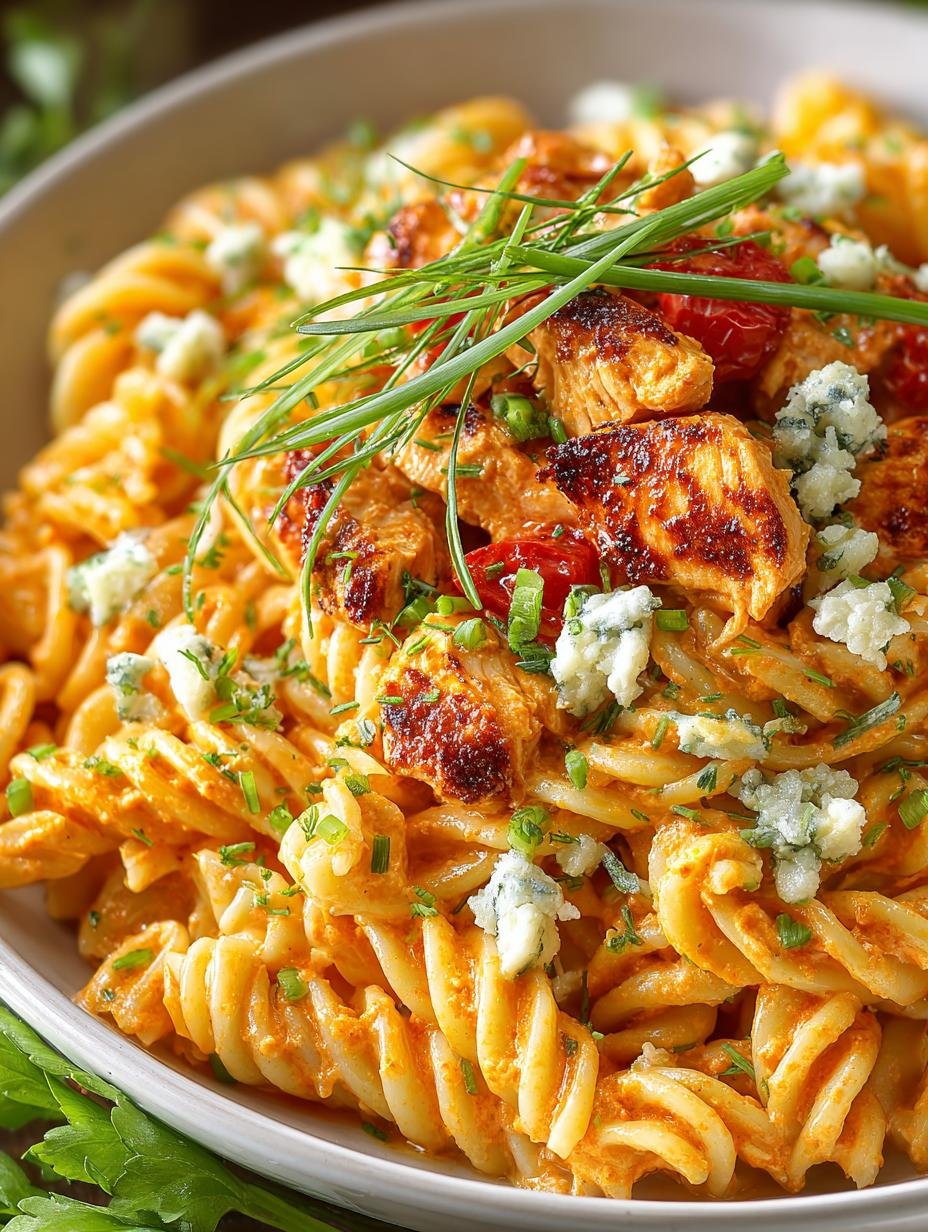 Buffalo Chicken Pasta: 7 Comforting Ways to Spice It Up - Buffalo Chicken Pasta - additional detail