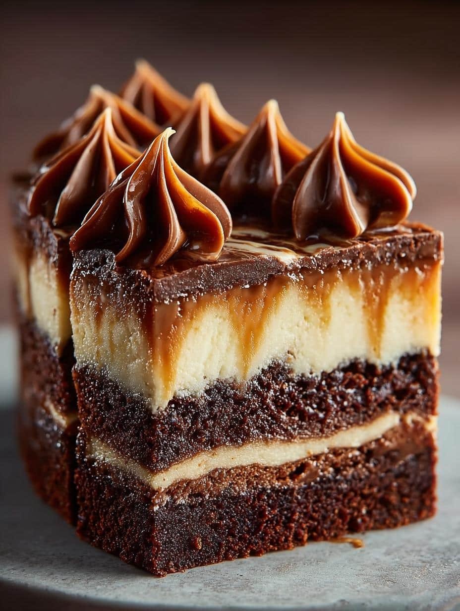 Caramel Swirl Brownies: 5 Irresistible Layers of Delight - Caramel Swirl Brownies - additional detail