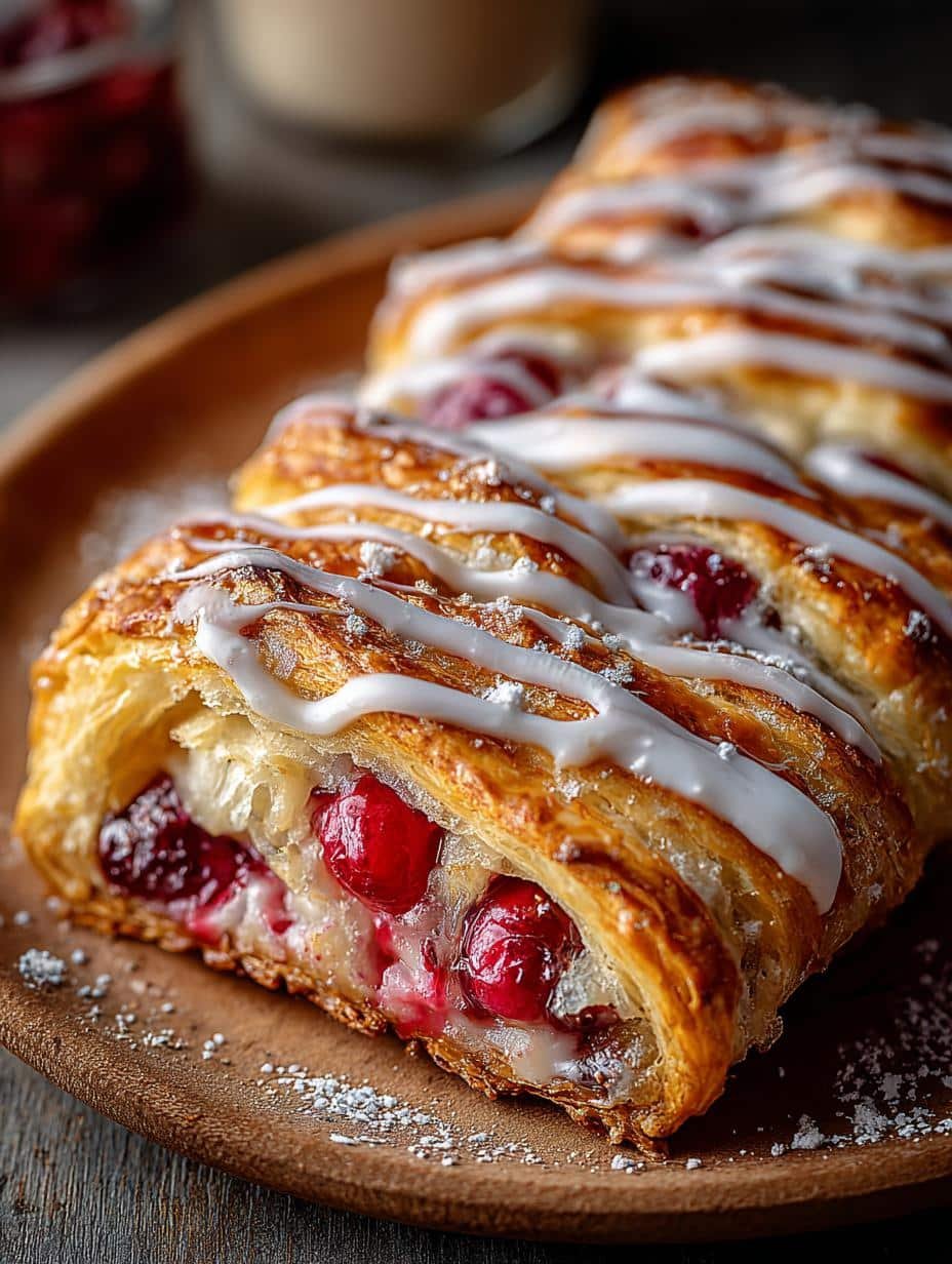 Cherry Danish Puff Braid: 8 Irresistible Steps to Delight 3 Cherry Danish Puff Braid: 8 Irresistible Steps to Delight - Cherry Danish Puff Braid - additional detail