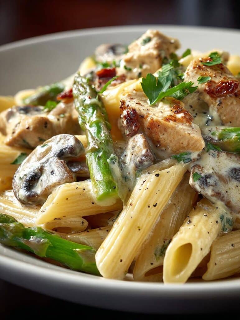 Chicken Penne with Mushroom