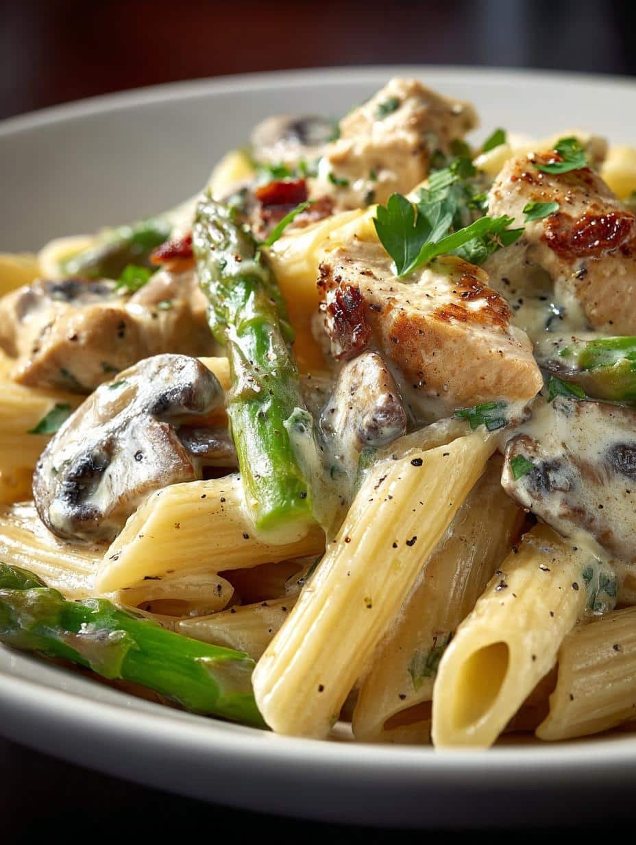 Chicken Penne with Mushroom