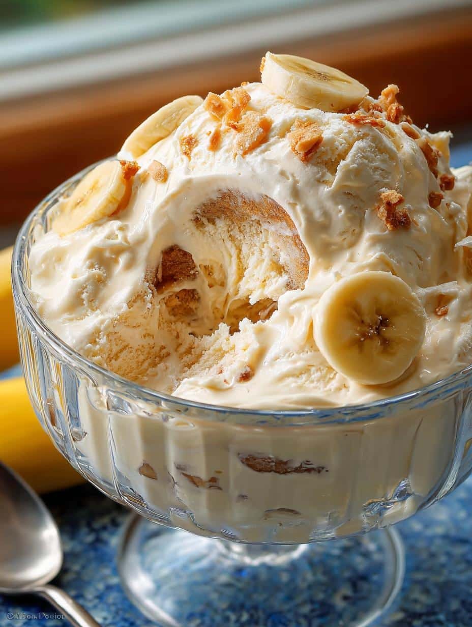 Churn Banana Pudding Ice
