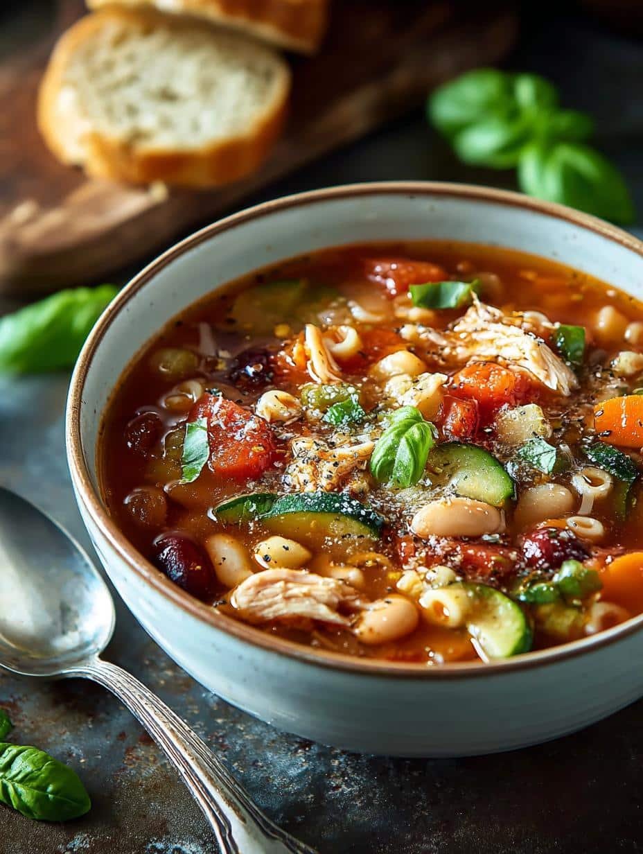 Comforting Chicken Minestrone Soup: 5 Reasons to Love It - Comforting Chicken Minestrone Soup - main visual representation