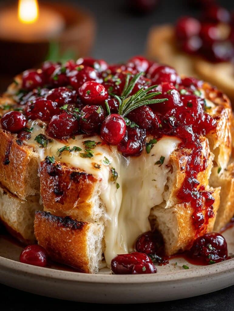 Cranberry Brie Holiday Pull