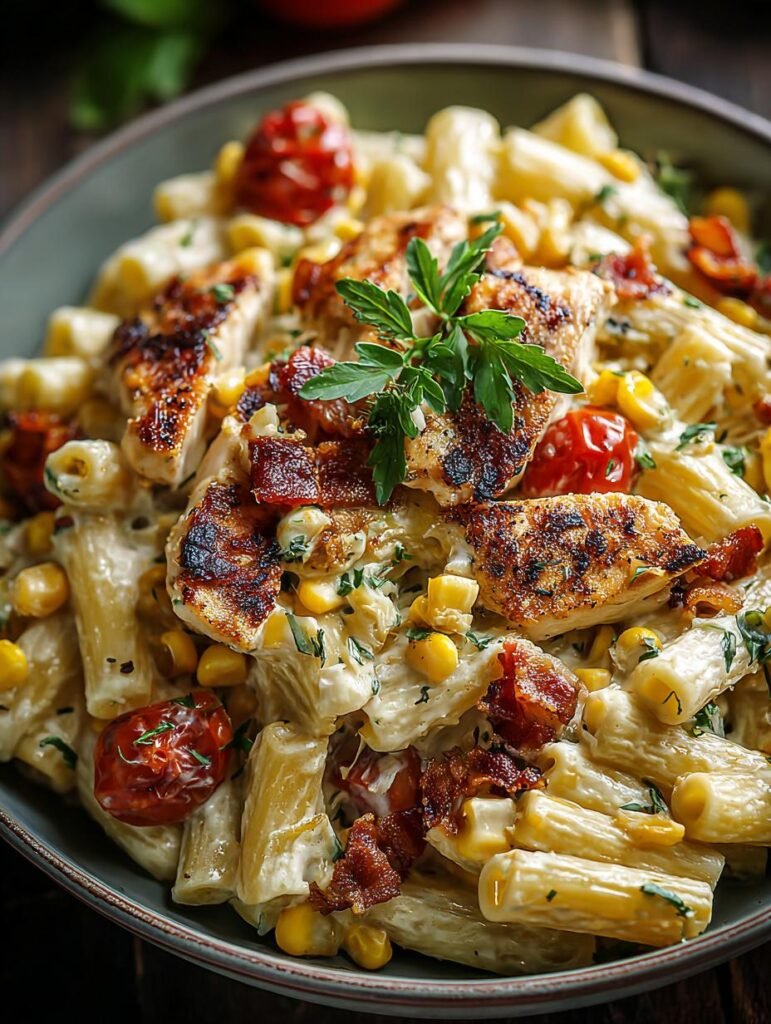 Creamy Chicken Corn Pasta