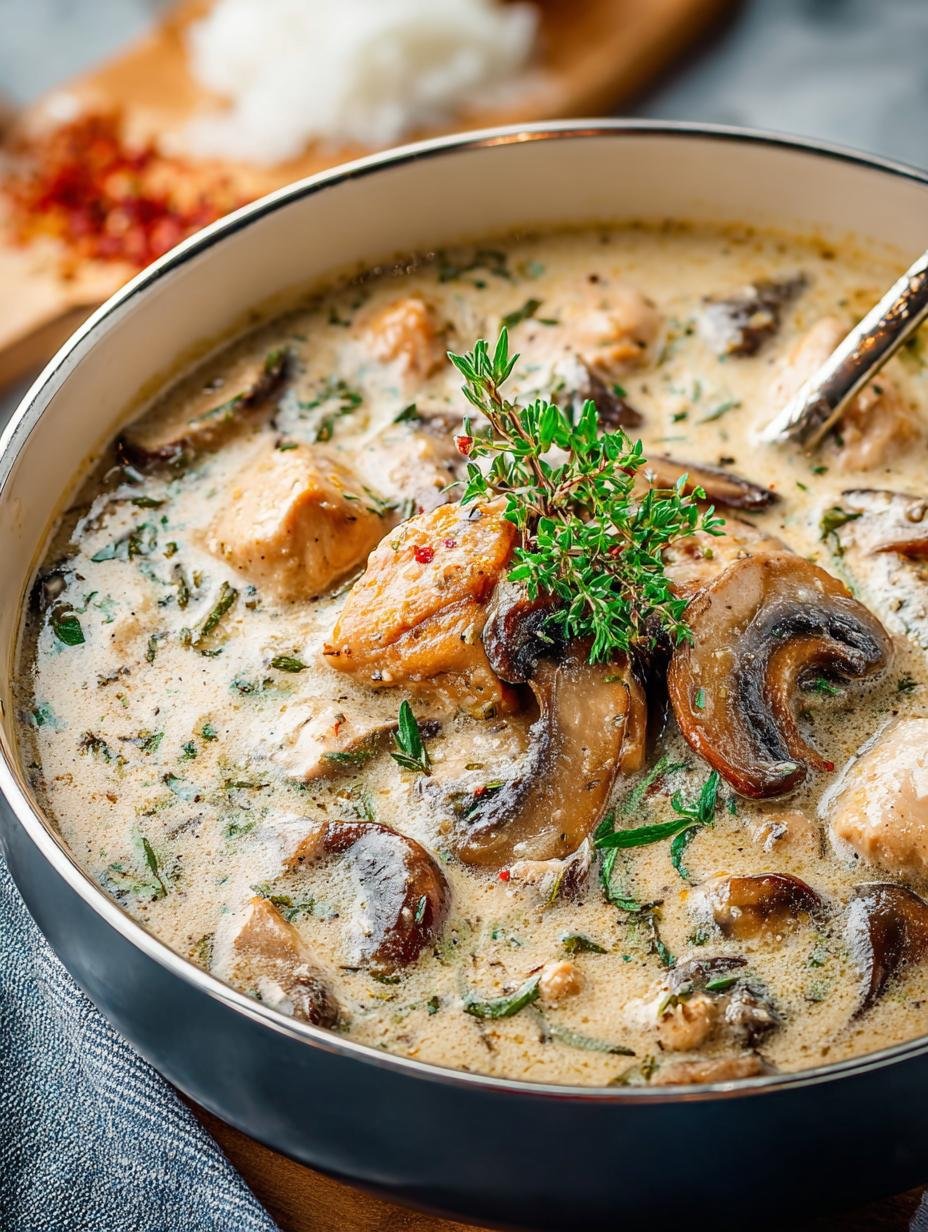 Creamy Chicken Mushroom Soup: 10 Rich and Comforting Ideas - Creamy Chicken Mushroom Soup - main visual representation