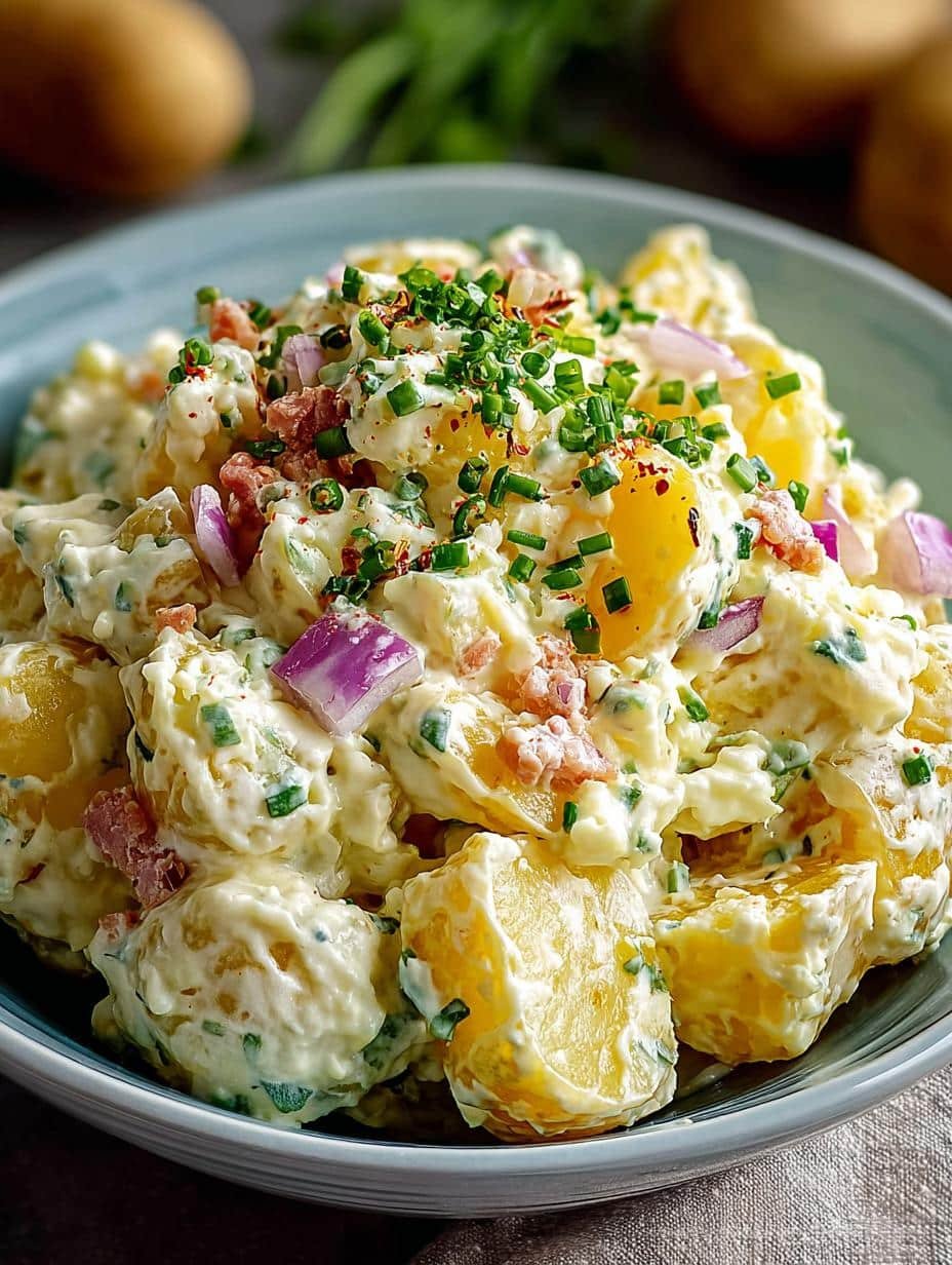 Creamy Potato Salad with Condensed Milk Delight - Creamy Potato Salad with - additional detail