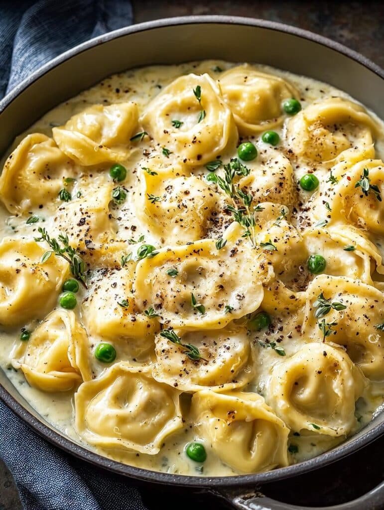 Creamy Tortellini Alfredo with