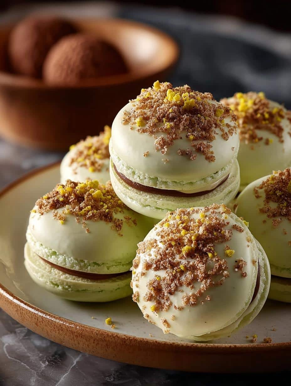 Delightful Grinch Macarons For