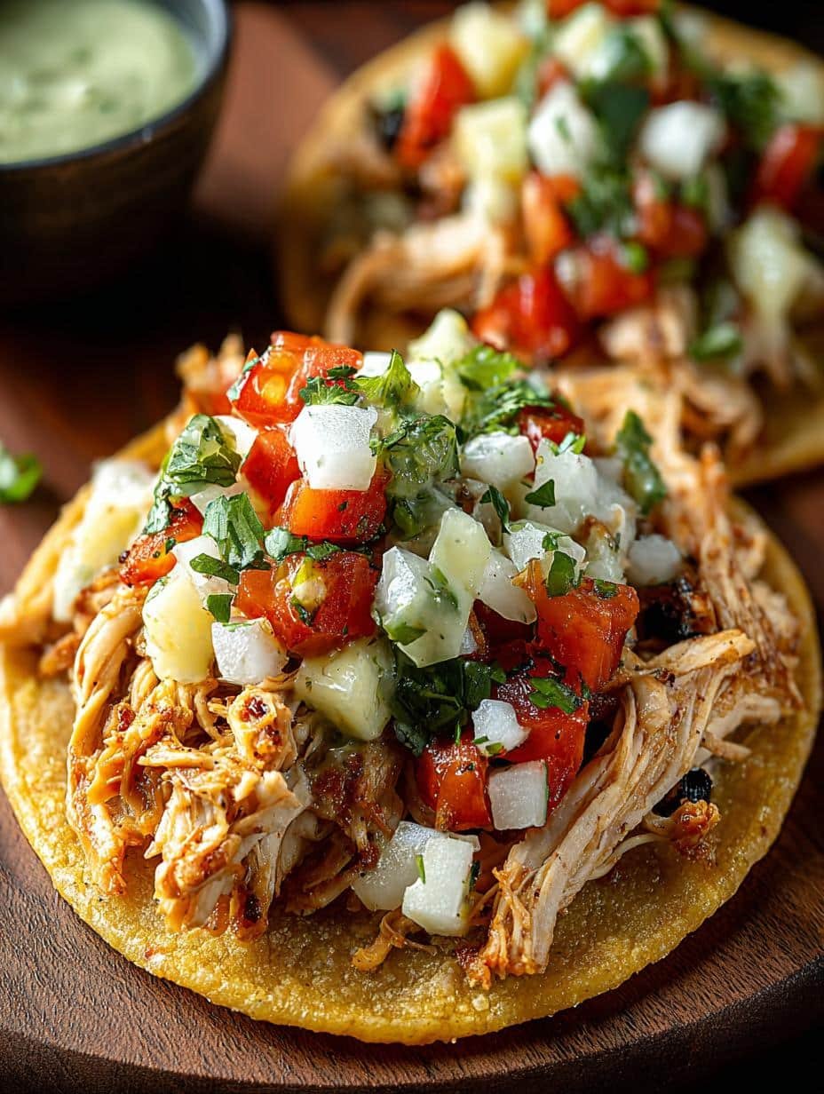 Flavorful Shredded Chicken Tostadas: 5 Easy Steps to Delight - Flavorful Shredded Chicken Tostadas - main visual representation