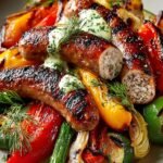 Grilled Sausage Vegetables with