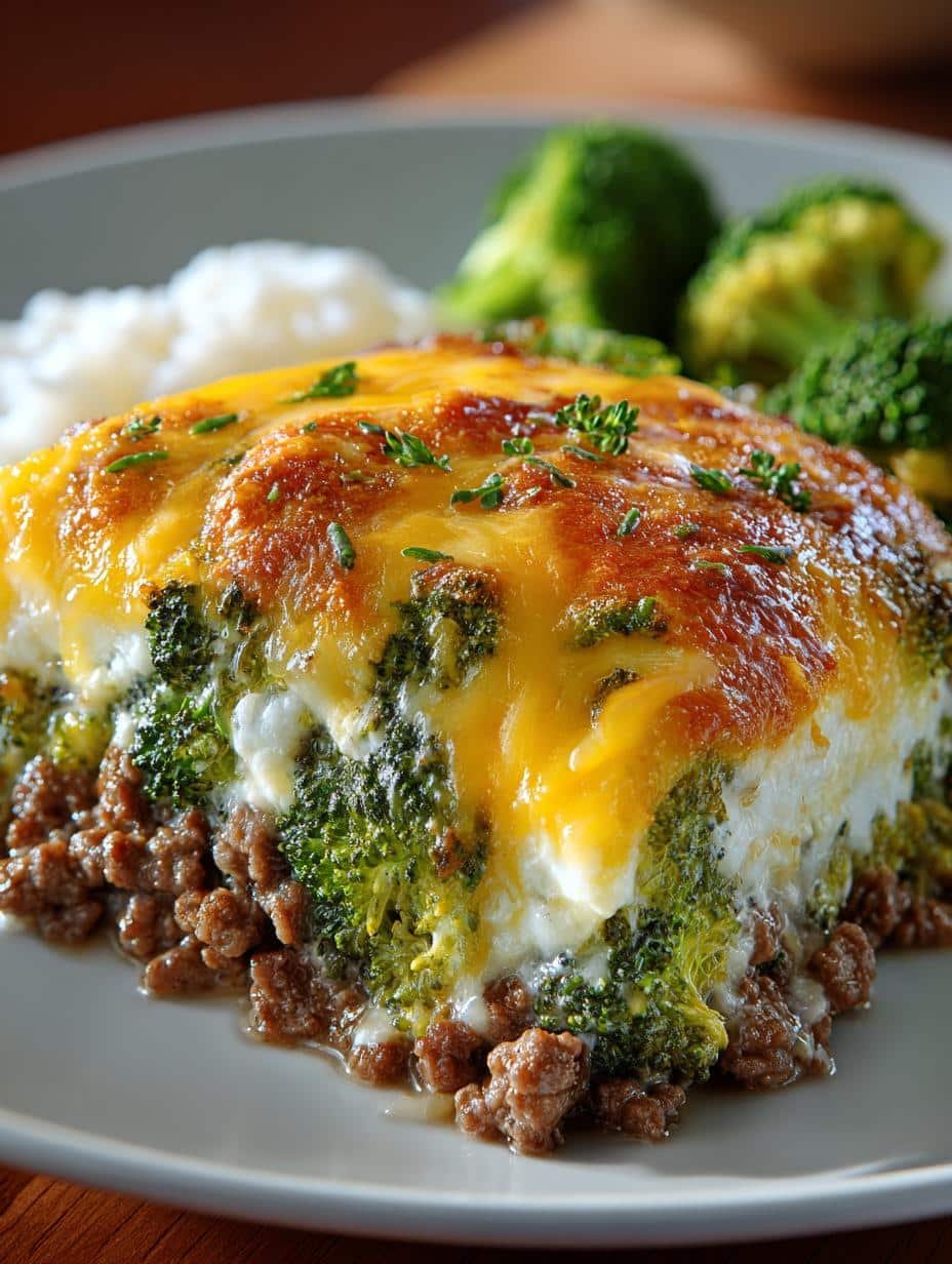 Delicious Ground Beef Broccoli Bake Recipe for Comfort - Ground Beef Broccoli Bake - additional detail