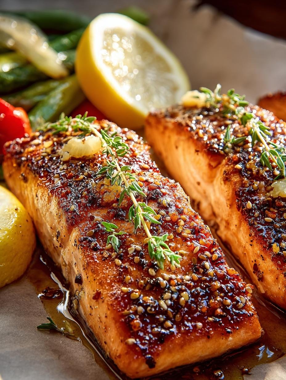 Honey Mustard Salmon: 20 Minute Sweet and Tangy Delight - Honey Mustard Salmon - additional detail