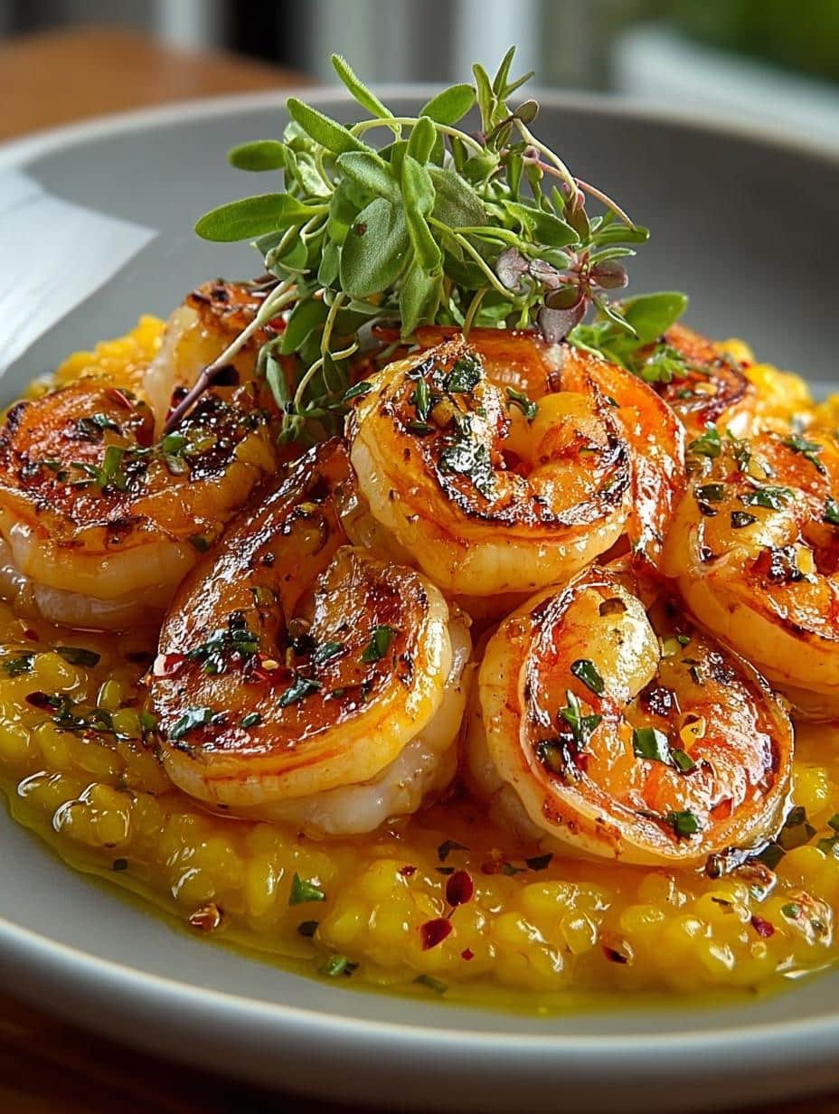 Indulge Creamy Saffron Shrimp: 7 Steps to Luxury - Indulge Creamy Saffron Shrimp - main visual representation