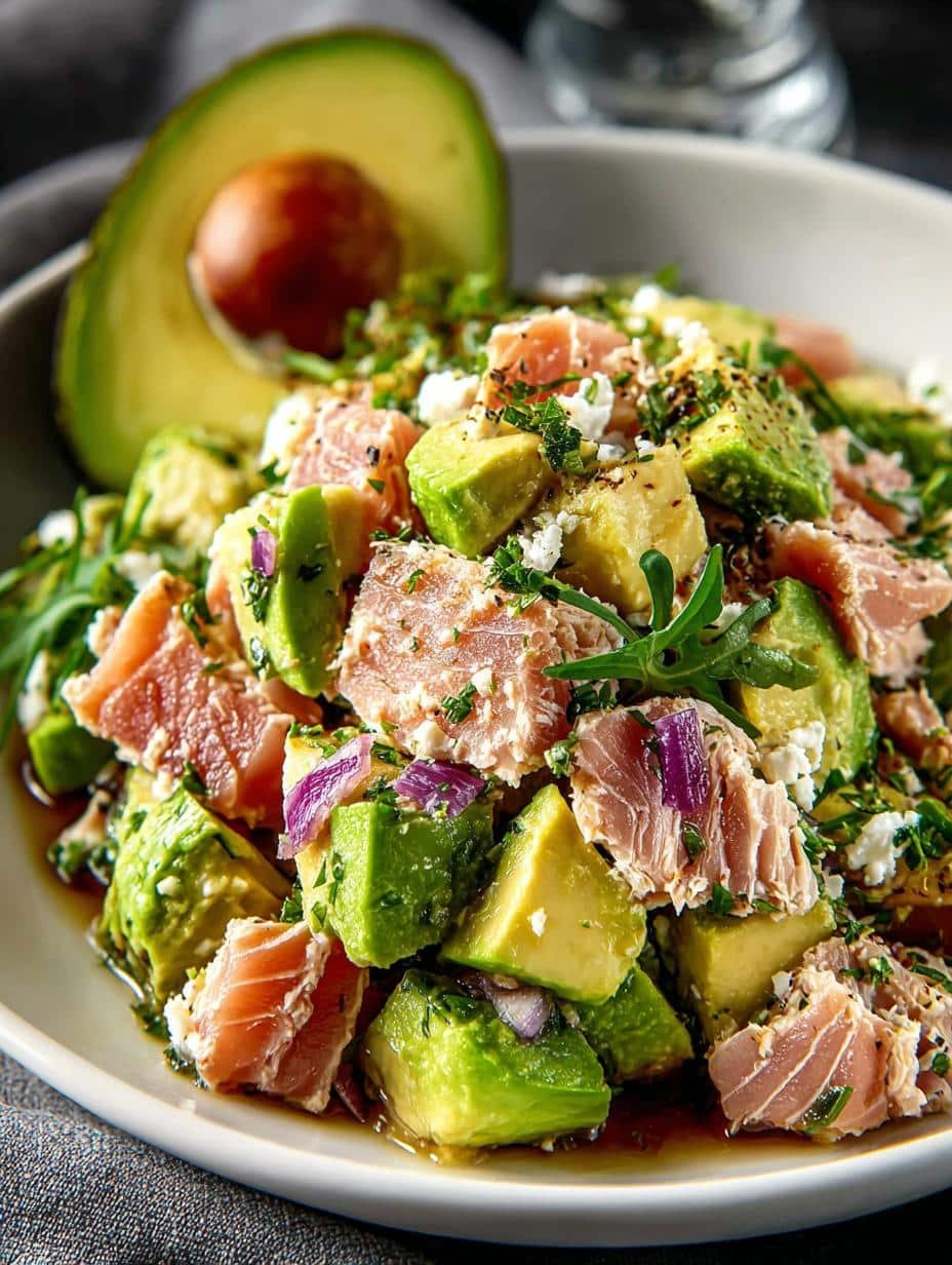 Irresistible Avocado Tuna Salad: 5 Easy Steps - Irresistible Avocado Tuna Salad - main visual representation