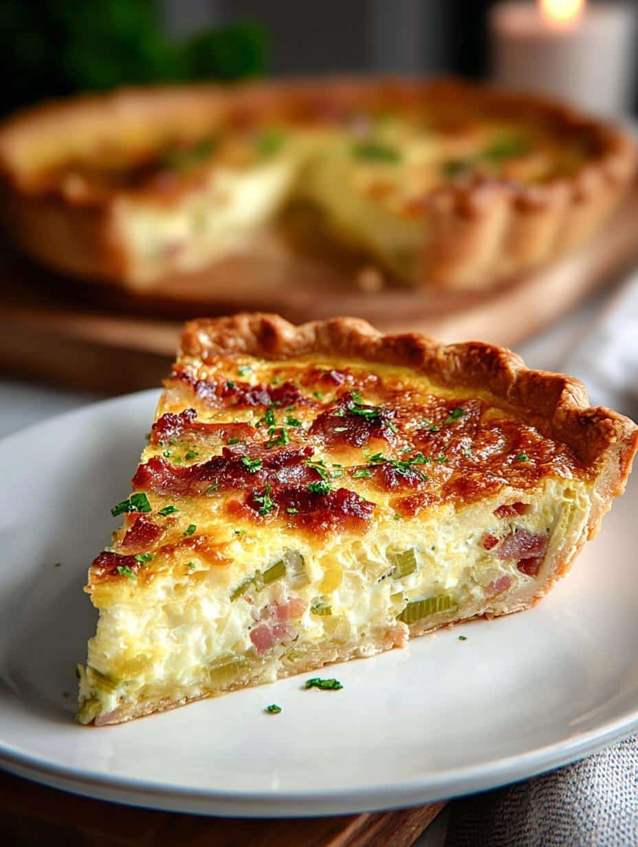 Irresistible Bacon Leek Quiche