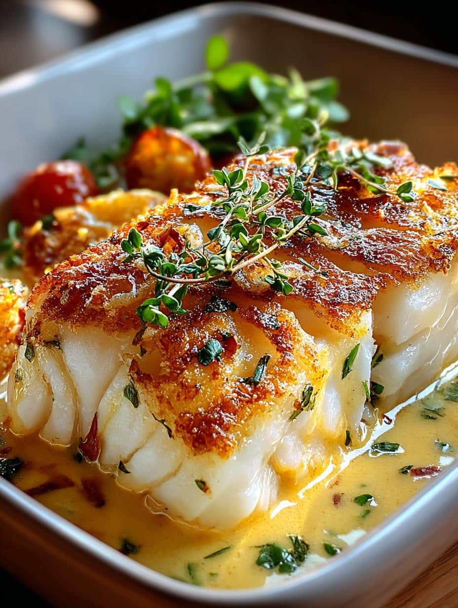 Irresistible Baked Cod Coconut