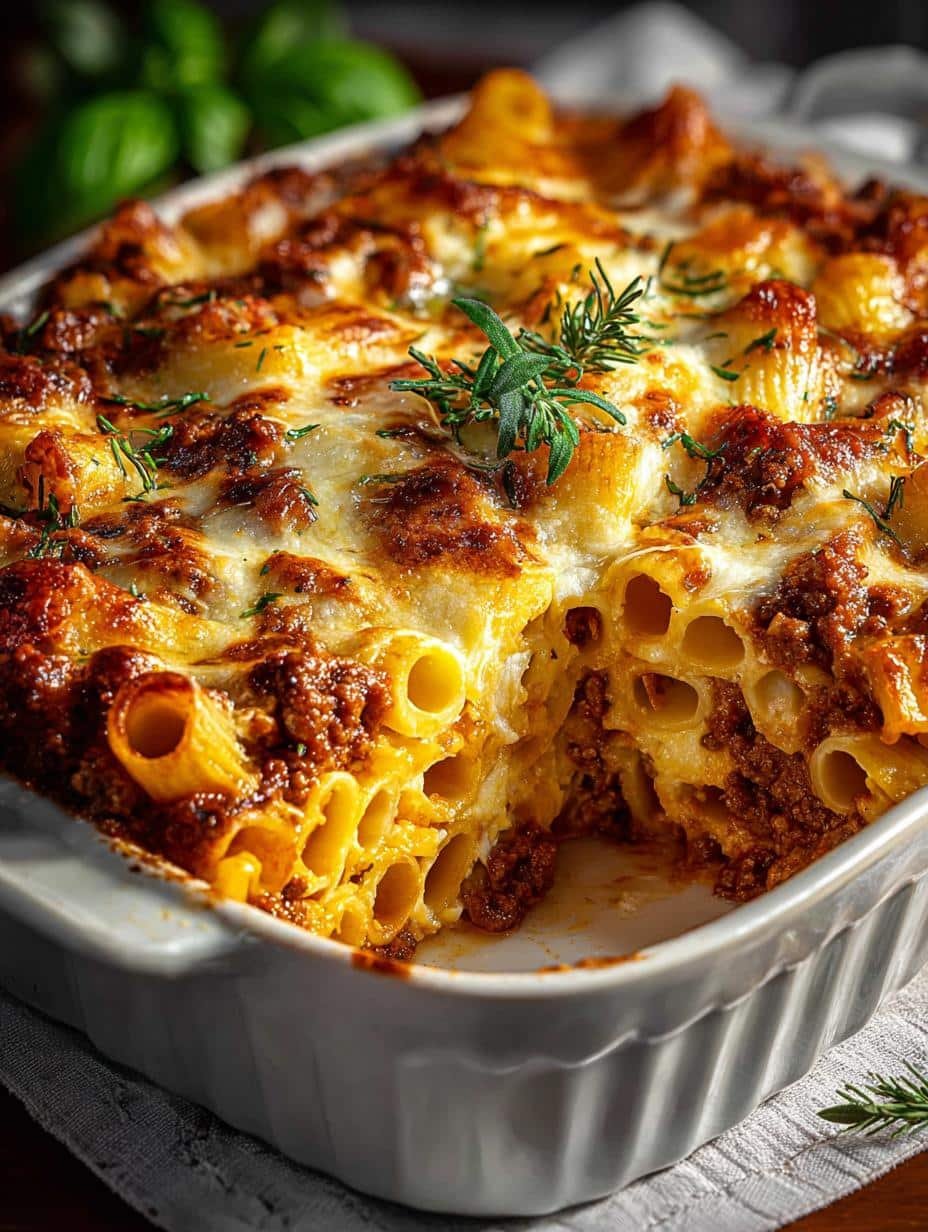 Irresistible Bolognese Pasta Bake: A Cheesy Delight 3 Irresistible Bolognese Pasta Bake: A Cheesy Delight - Irresistible Bolognese Pasta Bake - additional detail