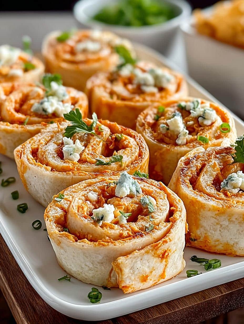 Irresistible Buffalo Chicken Pinwheels That Everyone Loves 3 Irresistible Buffalo Chicken Pinwheels That Everyone Loves - Irresistible Buffalo Chicken Pinwheels - additional detail