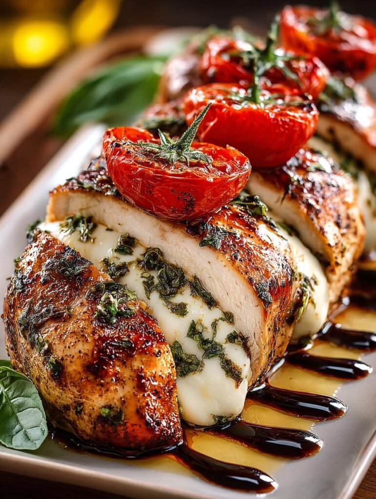 Irresistible Caprese Stuffed Chicken
